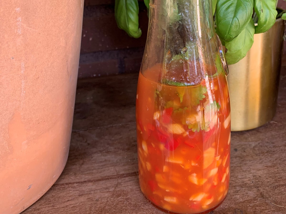 Sweet chilisås med&nbsp;koriander