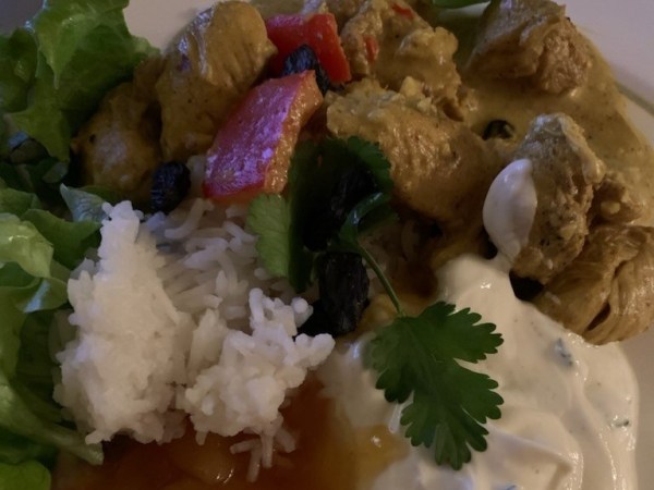 Indisk korma med&nbsp;kyckling