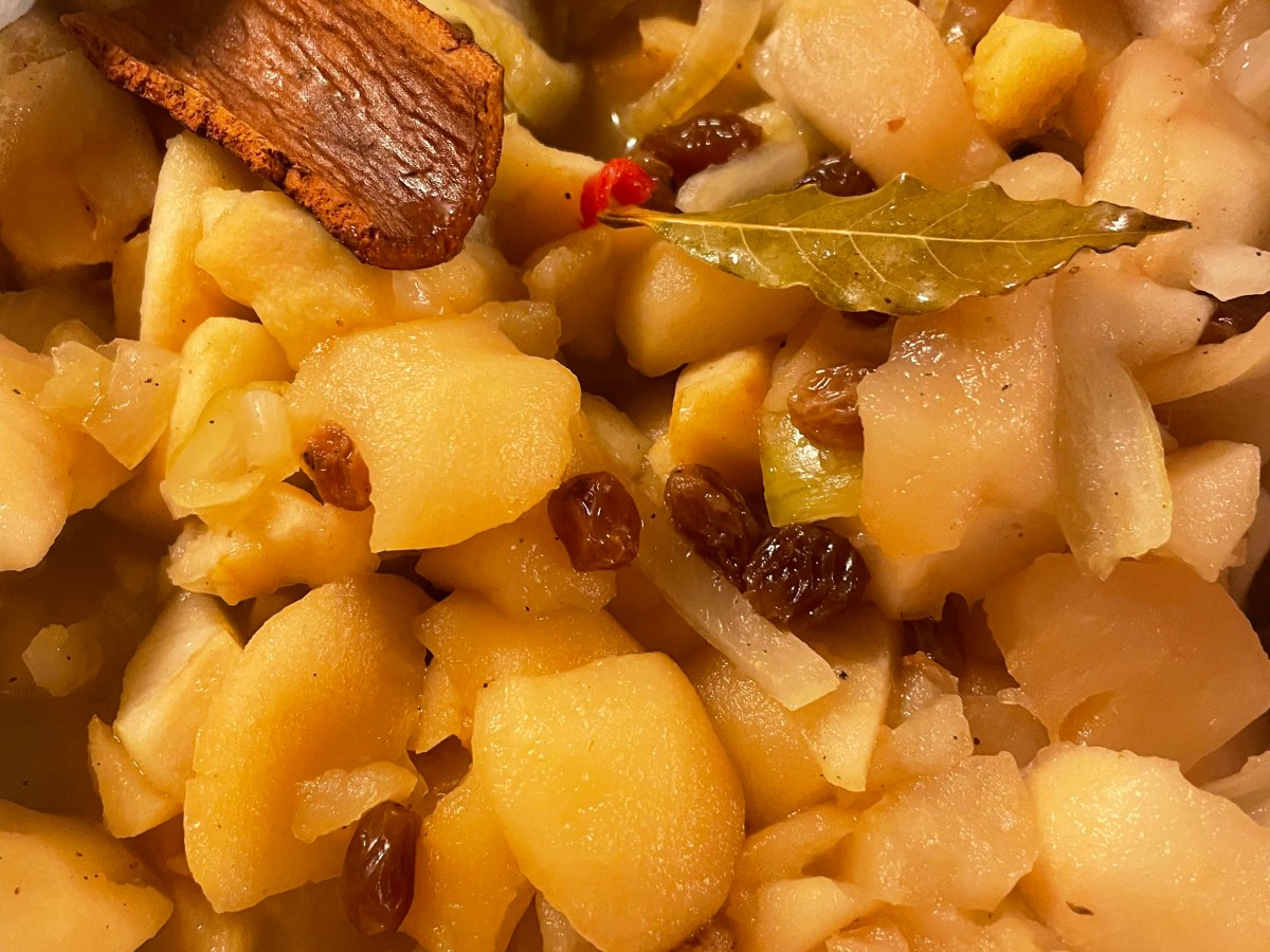 Äppelchutney med ingefära och&nbsp;korinter