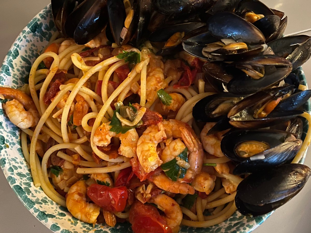 Min önskepasta med&nbsp;skaldjur